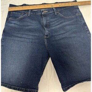 Wrangler Men's Denim Relaxed Fit Shorts Blue Button 5-Pocket 9” Inseam